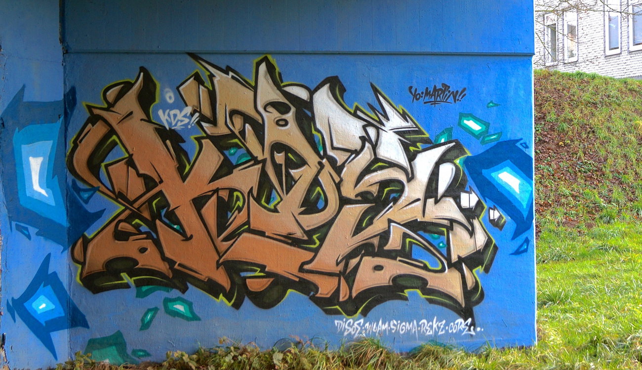 Graffiti Wall - Photo by kdscrew - Dizoe, KDS (2015)