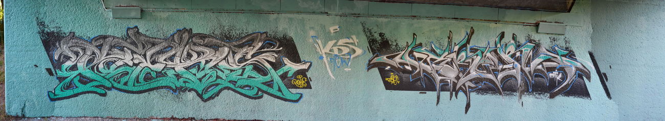 Graffiti Wall in Karlsruhe - Photo by kdscrew - Rekz, Core, KDS (2015)