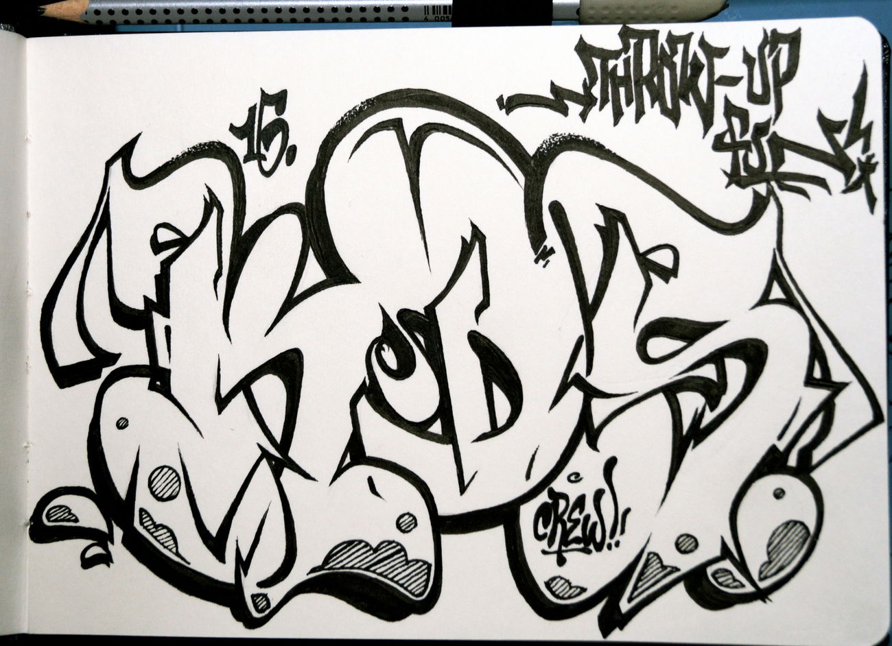 Graffiti Sketch - Photo by kdscrew - Dizoe, KDS (2016)