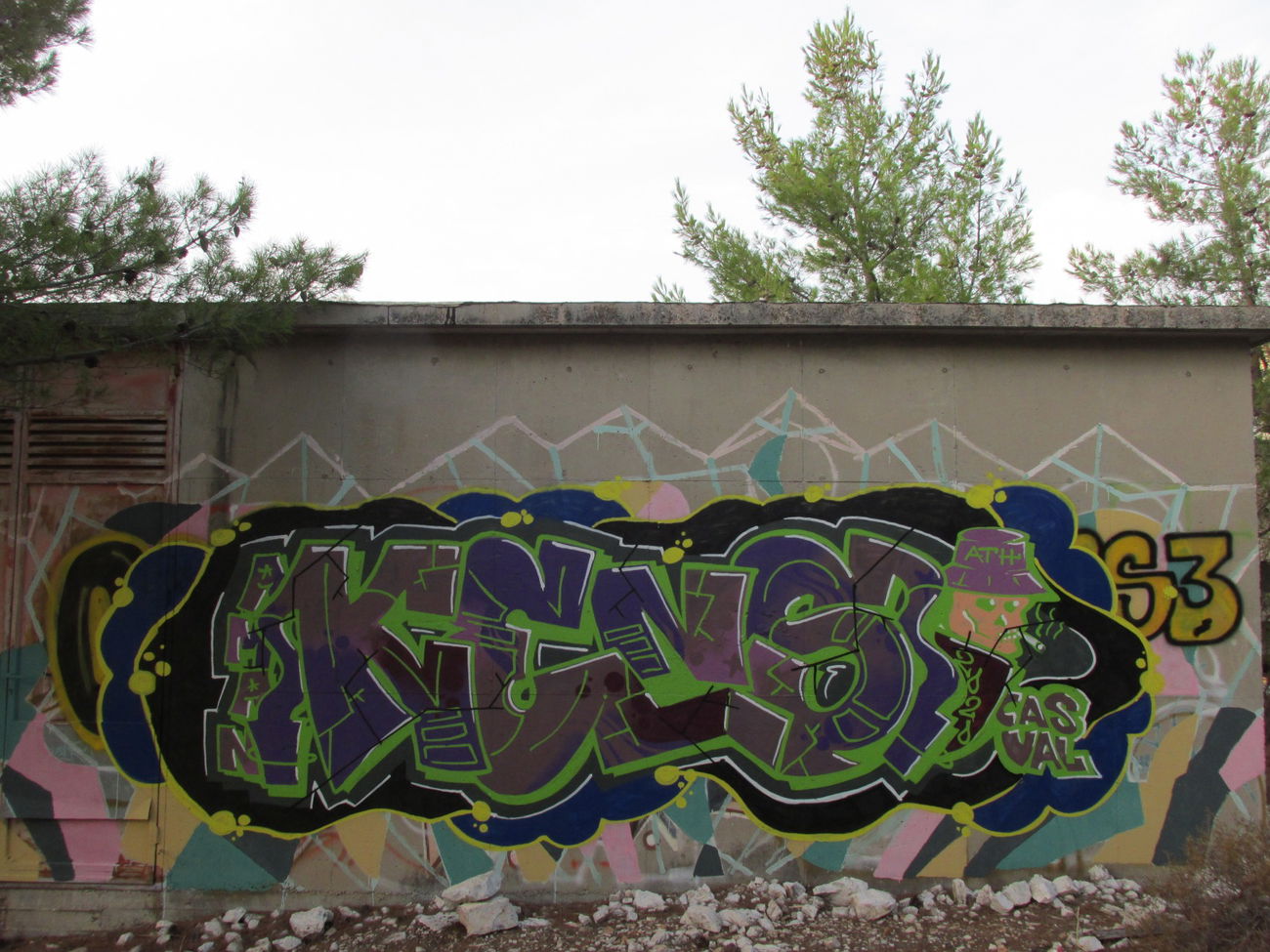 Graffiti Wall in Athens - Photo by kens - graffiti, athens, kens (2020)