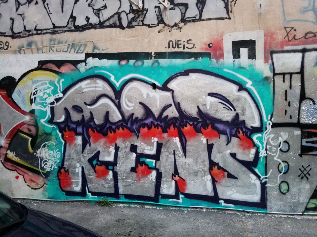 Graffiti Bombing in Athens - Photo by kens - kens, sod, athens (2020)