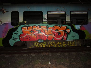 Graffiti Wall in Athens - Photo by kens - kens, graffiti, train (2020)