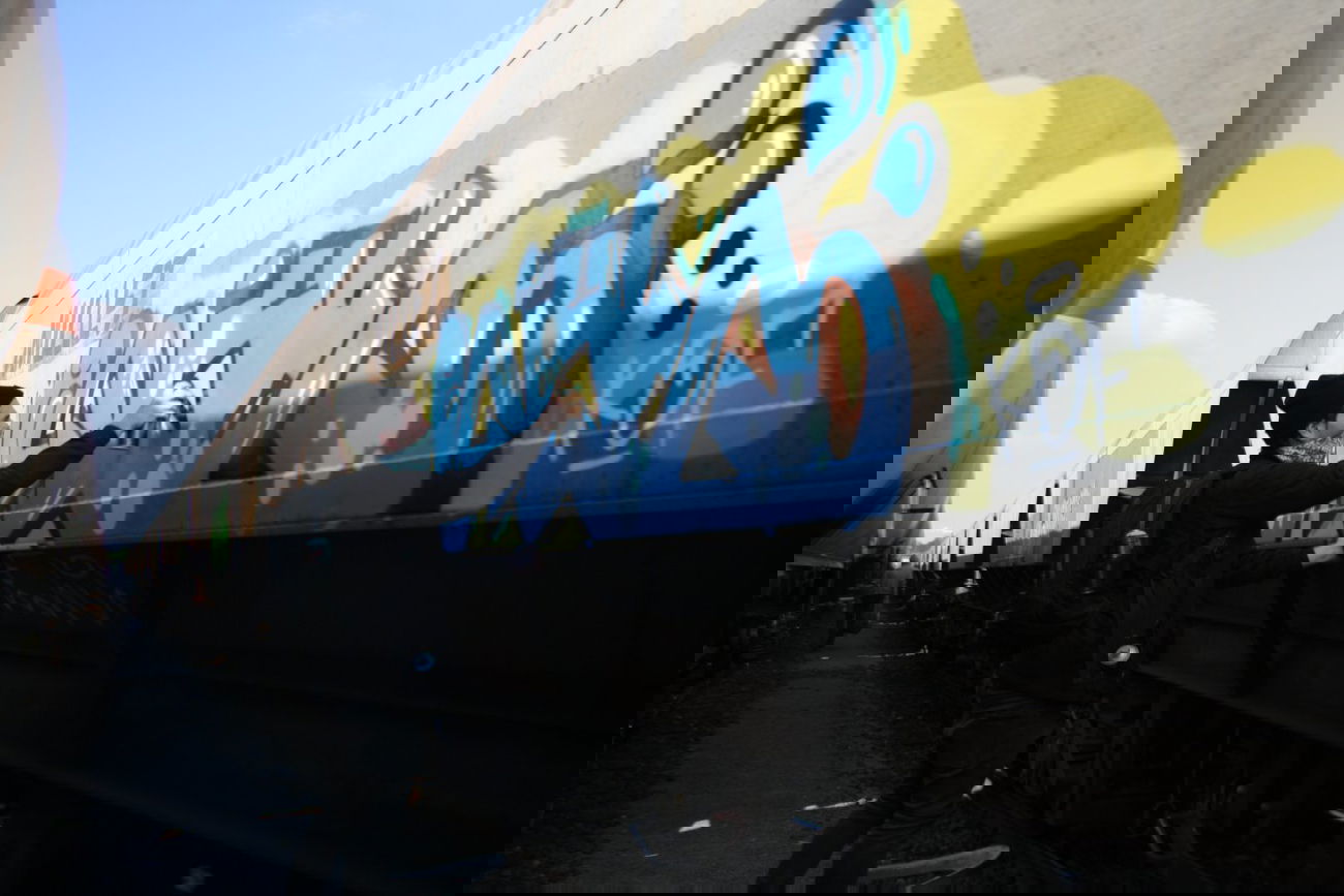 Graffiti Train - Photo by kermit - enil