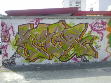 Graffiti Wall - Photo by kero194 - kroe, zagreb, graffiti (2014)