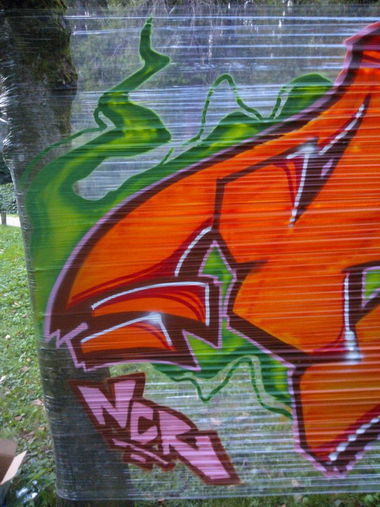 Graffiti Wall - Photo by kero194 - kes, graffiti, zagreb (2014)