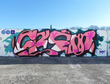 Graffiti Wall in Ghent - Photo by kesselkinder - crèm (2019)