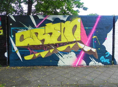 Graffiti Wall in Germany - Photo by kesselkinder - crèm (2016)