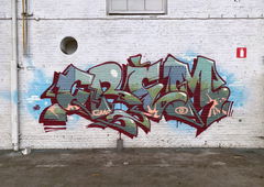 Graffiti Wall in Belgium - Photo by kesselkinder - crem, crèm (2020)