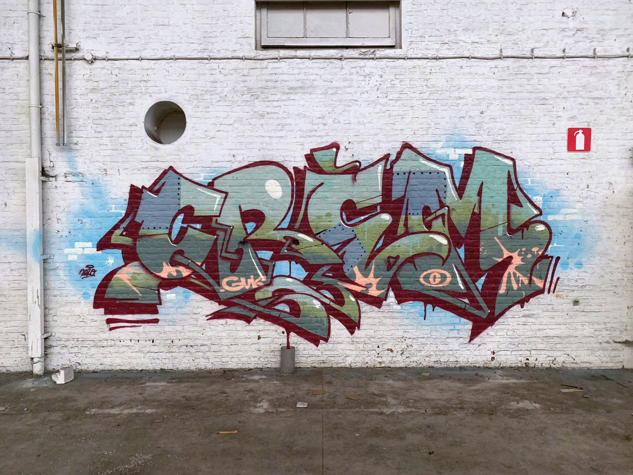 Graffiti Wall in Belgium - Photo by kesselkinder - crem, crèm (2020)