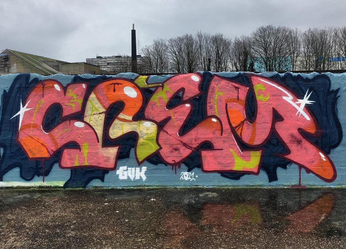 Graffiti Wall in Ghent - Photo by kesselkinder (2021)
