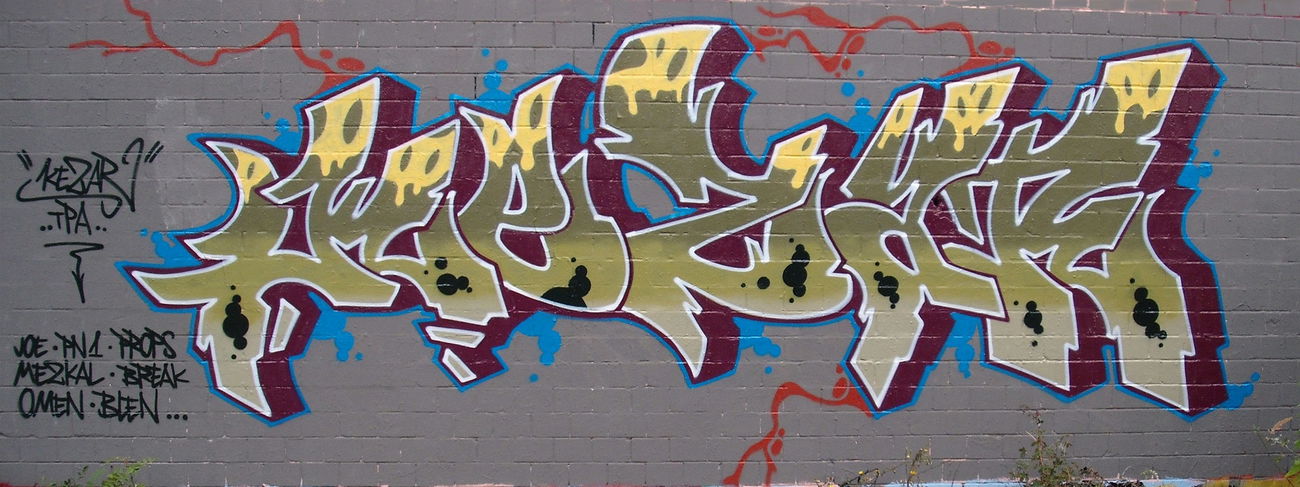 Graffiti Wall - Photo by kez1996 - Kezar, TPA, Kez (2009)