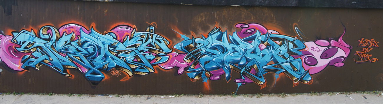 Graffiti Wall in Korschenbroich - Photo by kid_smart - smart, stoke, kof (2013)