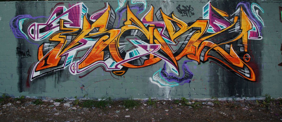 Graffiti Wall in Dortmund - Photo by kid_smart - smart, trams, tramz (2013)