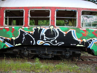 Graffiti Train - Photo by kieltaggsatnight - OXID (2011)