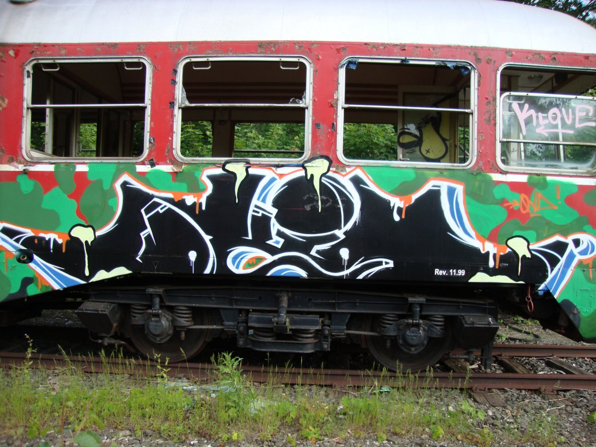 Graffiti Train - Photo by kieltaggsatnight - OXID (2011)