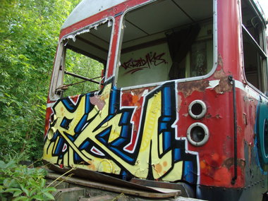 Graffiti Train - Photo by kieltaggsatnight - RK (2011)