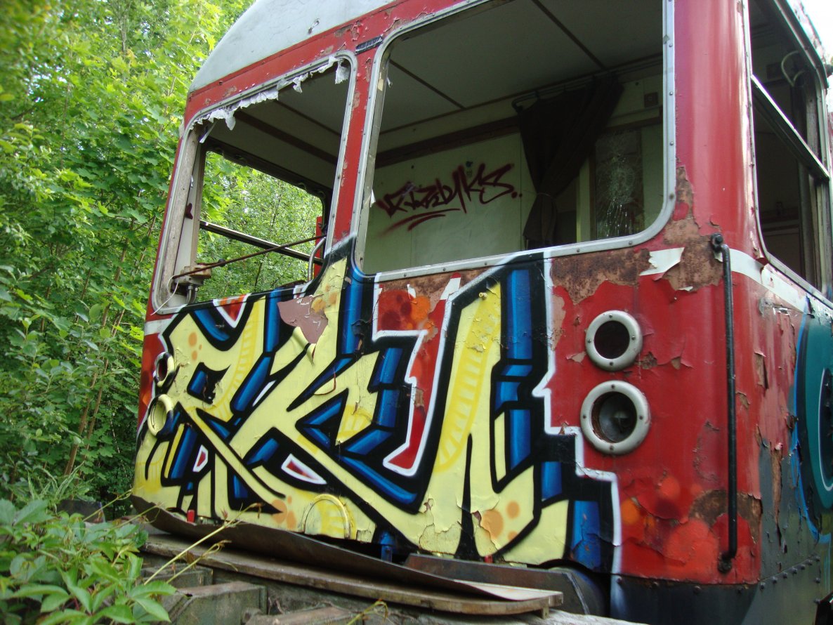 Graffiti Train - Photo by kieltaggsatnight - RK (2011)