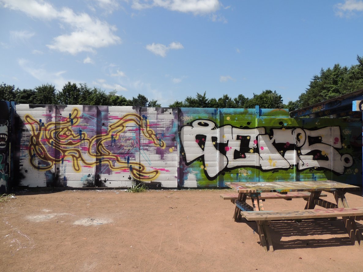 Graffiti Wall - Photo by kieltaggsatnight - TERIS, OBK (2013)