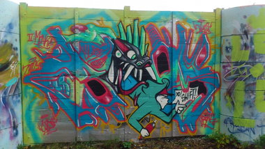 Graffiti Wall - Photo by kieltaggsatnight