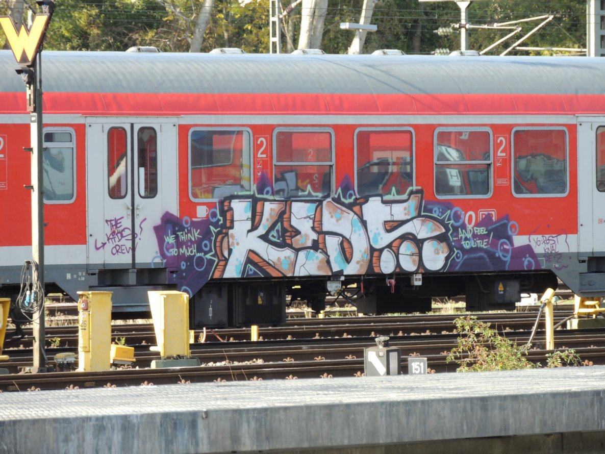 Graffiti Train - Photo by kieltaggsatnight - KIDS, crew (2013)