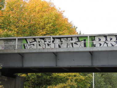 Graffiti Bombing - Photo by kieltaggsatnight - Sbenk (2013)
