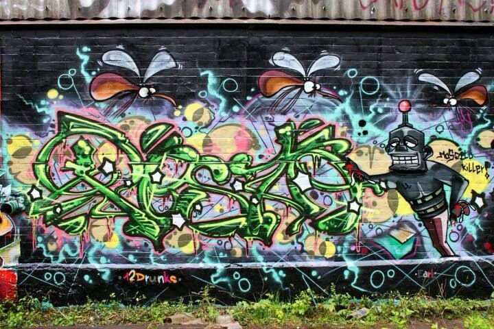 Graffiti Wall - Photo by kieltaggsatnight - Pesto, 12, Drunks