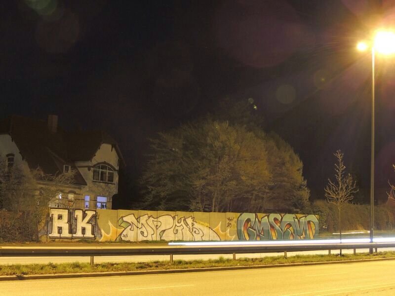 Graffiti Wall - Photo by kieltaggsatnight - RK, MDMA, GMS (2013)
