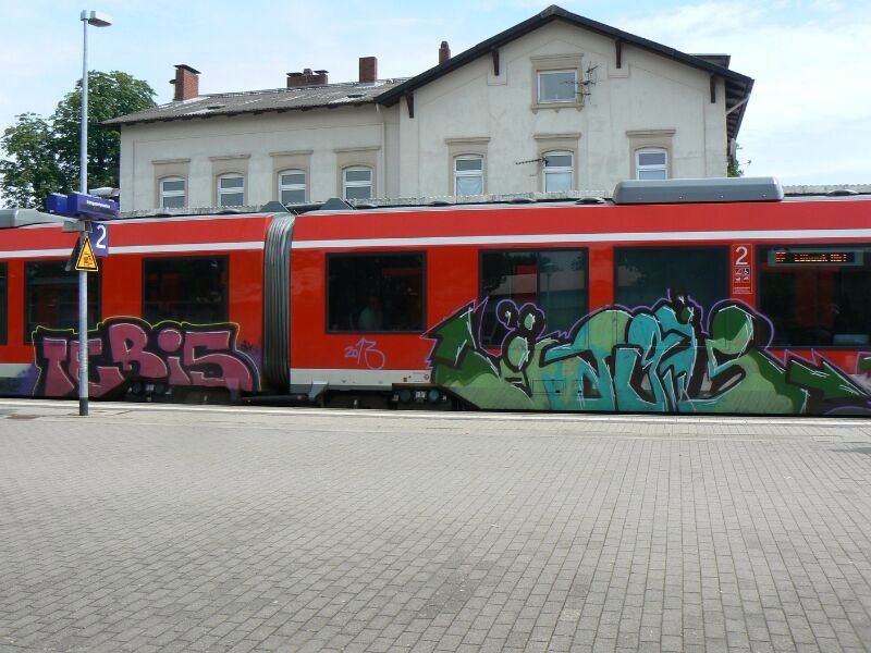 Graffiti Train - Photo by kieltaggsatnight - Jags, Teris (2013)
