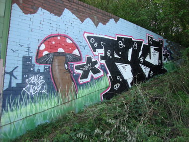 Graffiti Wall - Photo by kieltaggsatnight - PK7, Paks, Fägy (2011)