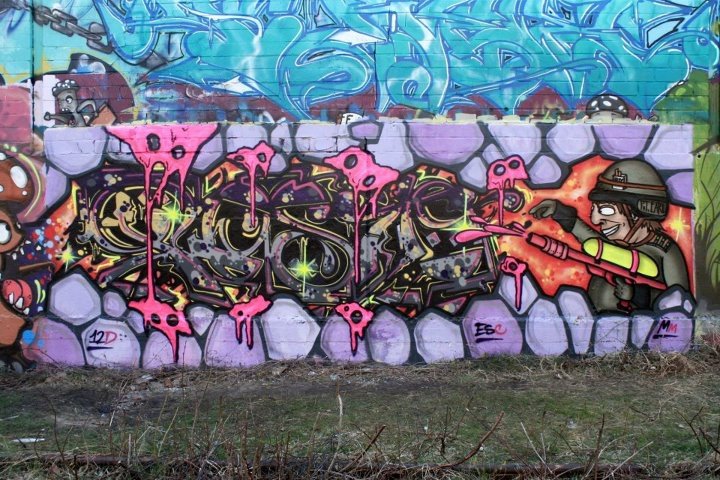 Graffiti Wall - Photo by kieltaggsatnight - Pesto, 12Drunkies, Earl