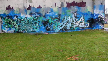 Graffiti Wall - Photo by kieltaggsatnight - Chedo, KFC, Shaka