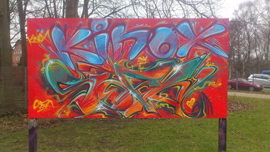Graffiti Wall - Photo by kieltaggsatnight - Kinox, Sofa (2014)