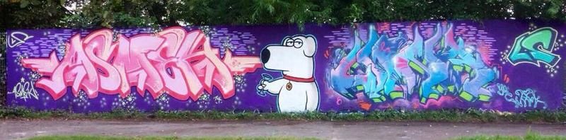 Graffiti Wall - Photo by kieltaggsatnight - ASMEK, WINA, LS (2014)