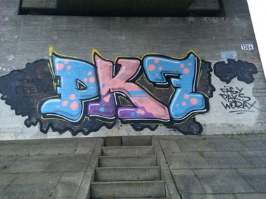 Graffiti Bombing - Photo by kieltaggsatnight - Pk7, Worax, Fägy (2015)
