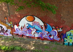 Graffiti Wall - Photo by kieltaggsatnight (2018)