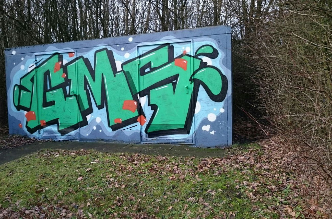 Graffiti Wall - Photo by kieltaggsatnight - Gms, kiel, taggsatnight (2016)