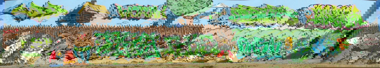 Graffiti Wall - Photo by kieltaggsatnight - WIBE, WORAX, OBIS (2014)