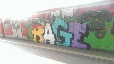 Graffiti Train - Photo by kieltaggsatnight - Rage (2014)
