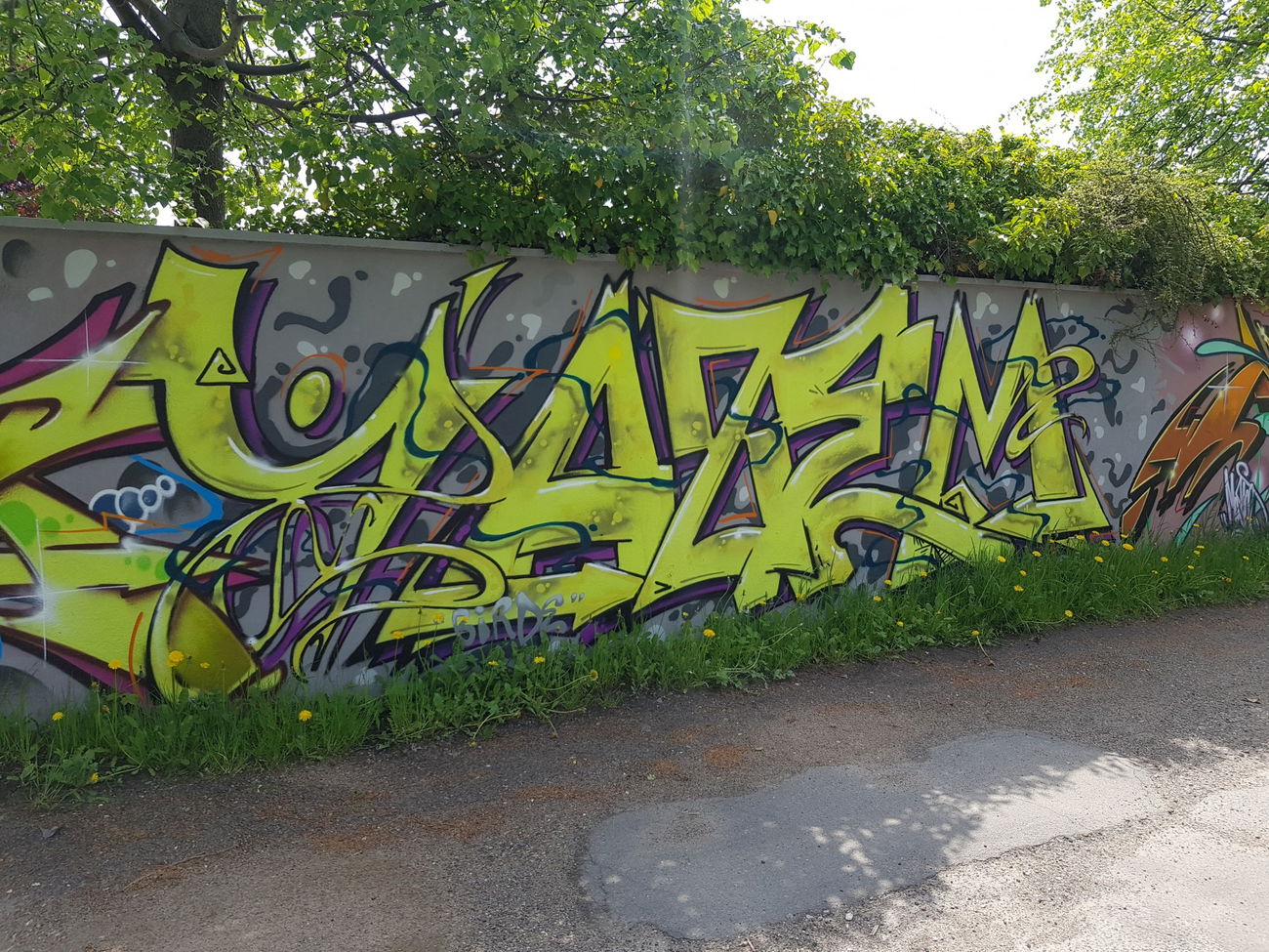 Graffiti Wall - Photo by kieltaggsatnight - Yazem (2018)