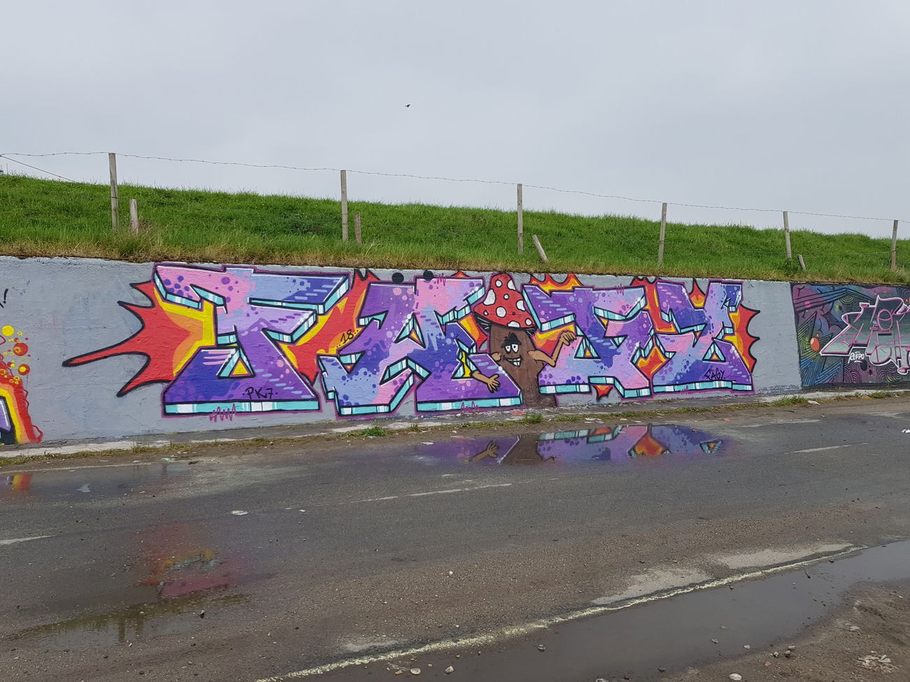Graffiti Wall - Photo by kieltaggsatnight - Fägy, Pk7, Gnd (2018)