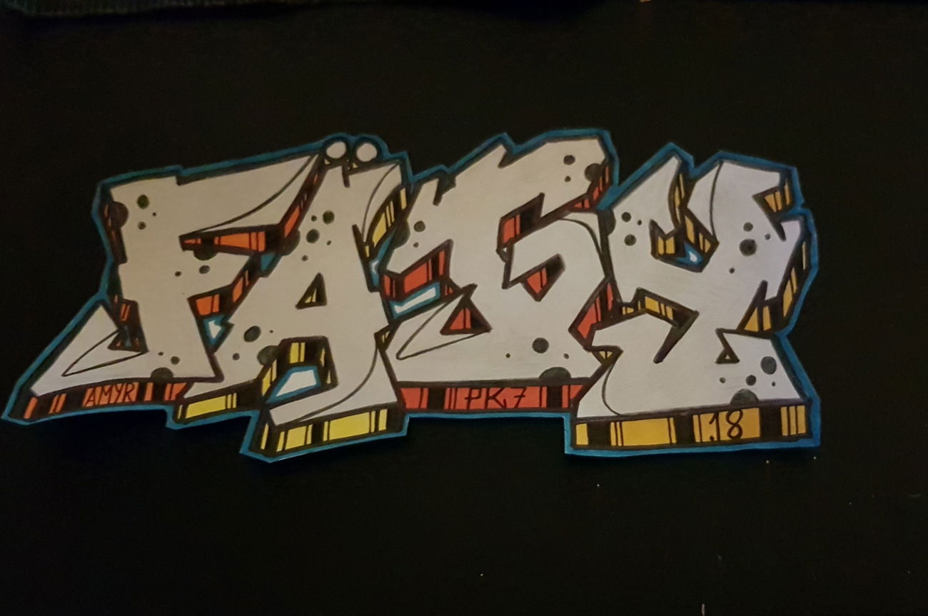 Graffiti Sketch - Photo by kieltaggsatnight - Fägy, Pk7, Gnd (2018)