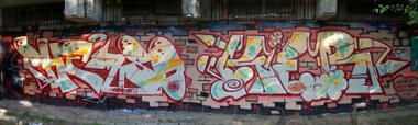 Graffiti Wall - Photo by kier - phemso, kier, una