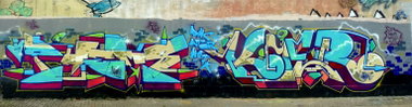 Graffiti Wall - Photo by kier - phems, dhe, hot (2013)