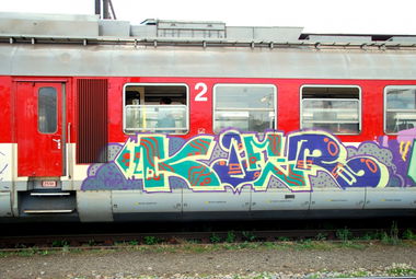 Graffiti Train - Photo by kier