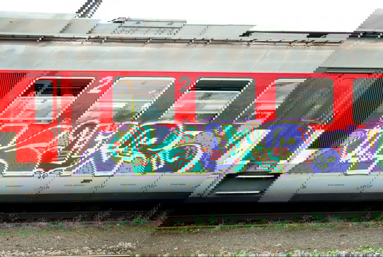 Graffiti Train - Photo by kier