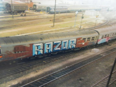 Graffiti Train in Kiel - Photo by king - razor