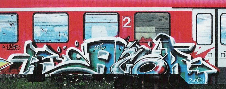 Graffiti Train in Kiel - Photo by king - razor