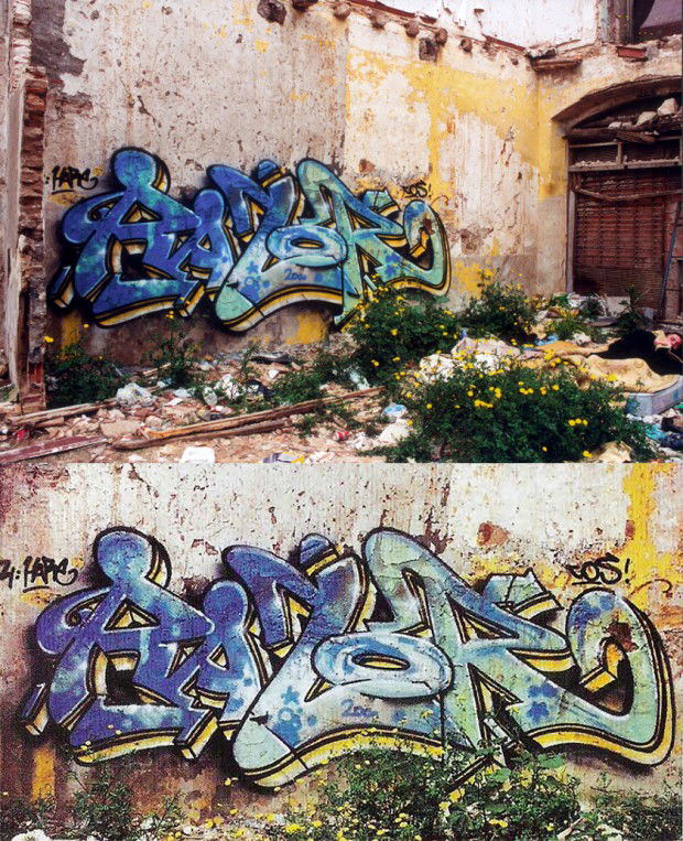 Graffiti Wall in Madrid - Photo by king - razor