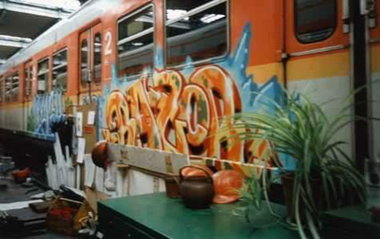 Graffiti Train - Photo by king - razor