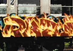 Graffiti Train in Hamburg - Photo by king - razor